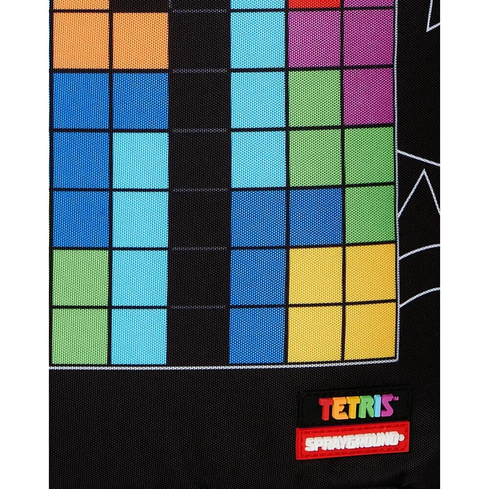 Sprayground Tetris With Diablo and Money Bear Unisex Multicolor Backpack SPR110